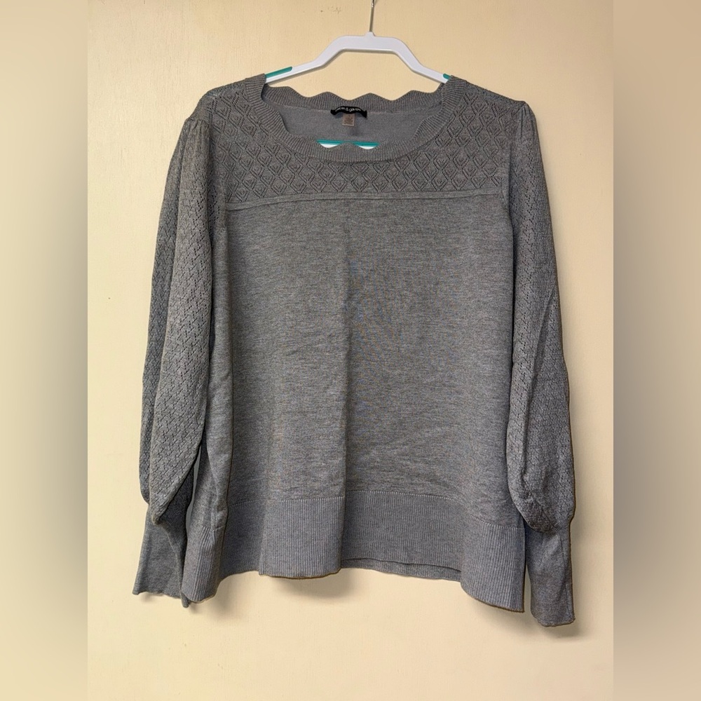 Cable & Gauge Textured Gray